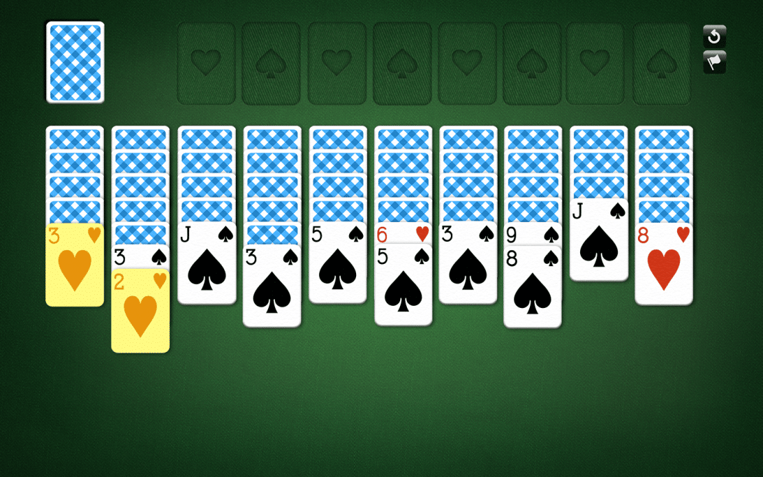 SPIDER SOLITAIRE 2 SUITS - Play this Free Online Game Now